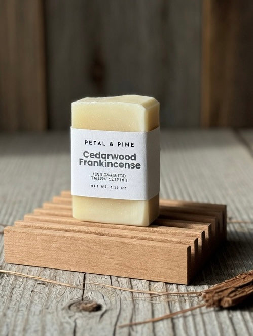 Cedarwood & Frankincense Tallow Mini Soap