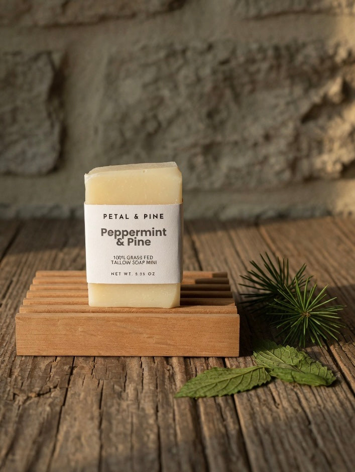 Peppermint & Pine Tallow Mini Soap