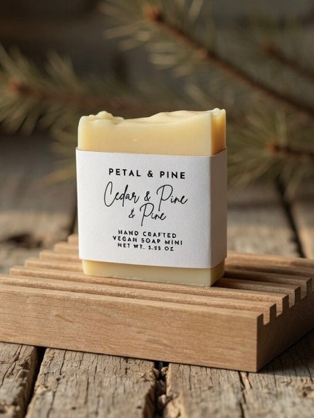 Mountain Cedar & Pine Mini Soap