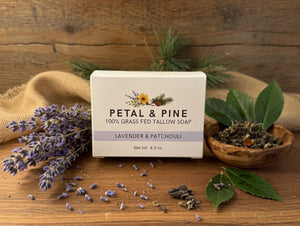 Grass-Fed Beef Tallow Soap (Lavender & Patchouli)