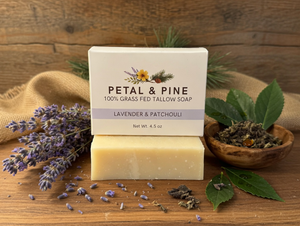 Grass-Fed Beef Tallow Soap (Lavender & Patchouli)