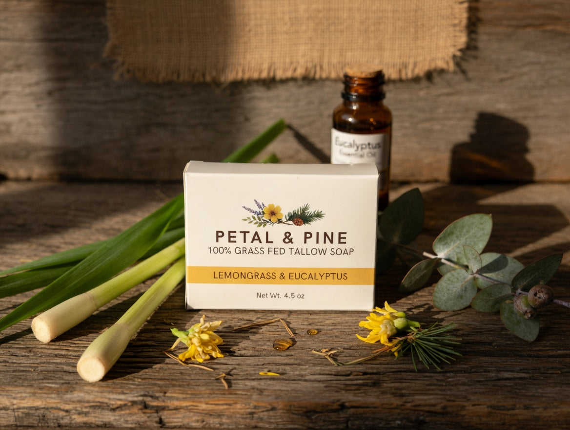 Grass-Fed Beef Tallow Soap (Lemongrass & Eucalyptus)