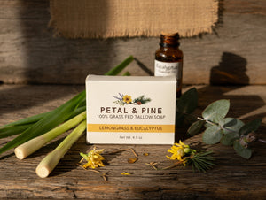Grass-Fed Beef Tallow Soap (Lemongrass & Eucalyptus)
