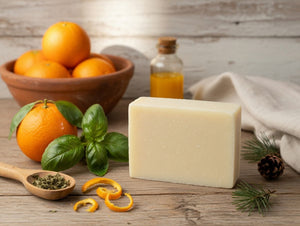 Grass-Fed Beef Tallow Soap (Orange & Basil)