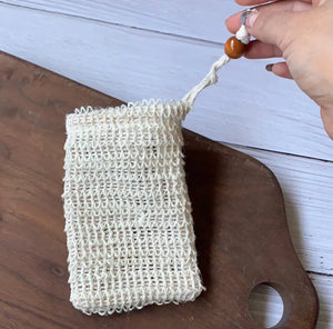 Natural Plant-based Sisal Soap Saver Pouch