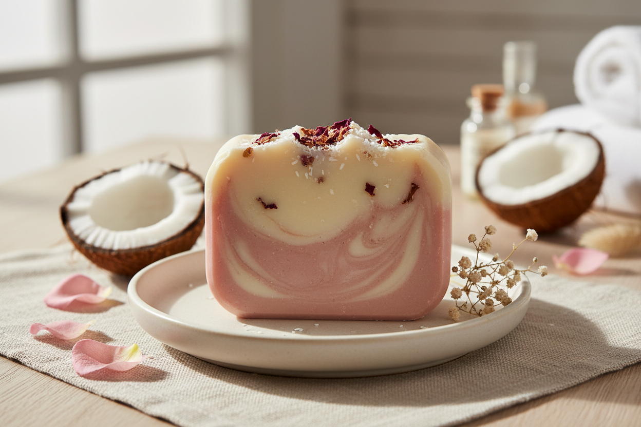 Artisan Soap (Coconut & Rose)